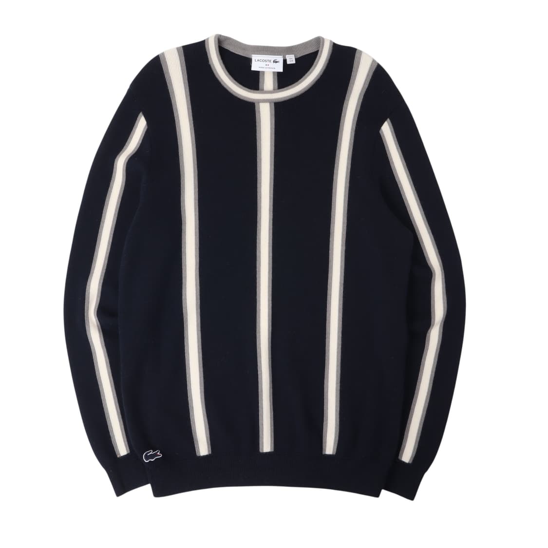라코스테 스트라이프 울 니트 스웨터 상품이미지1