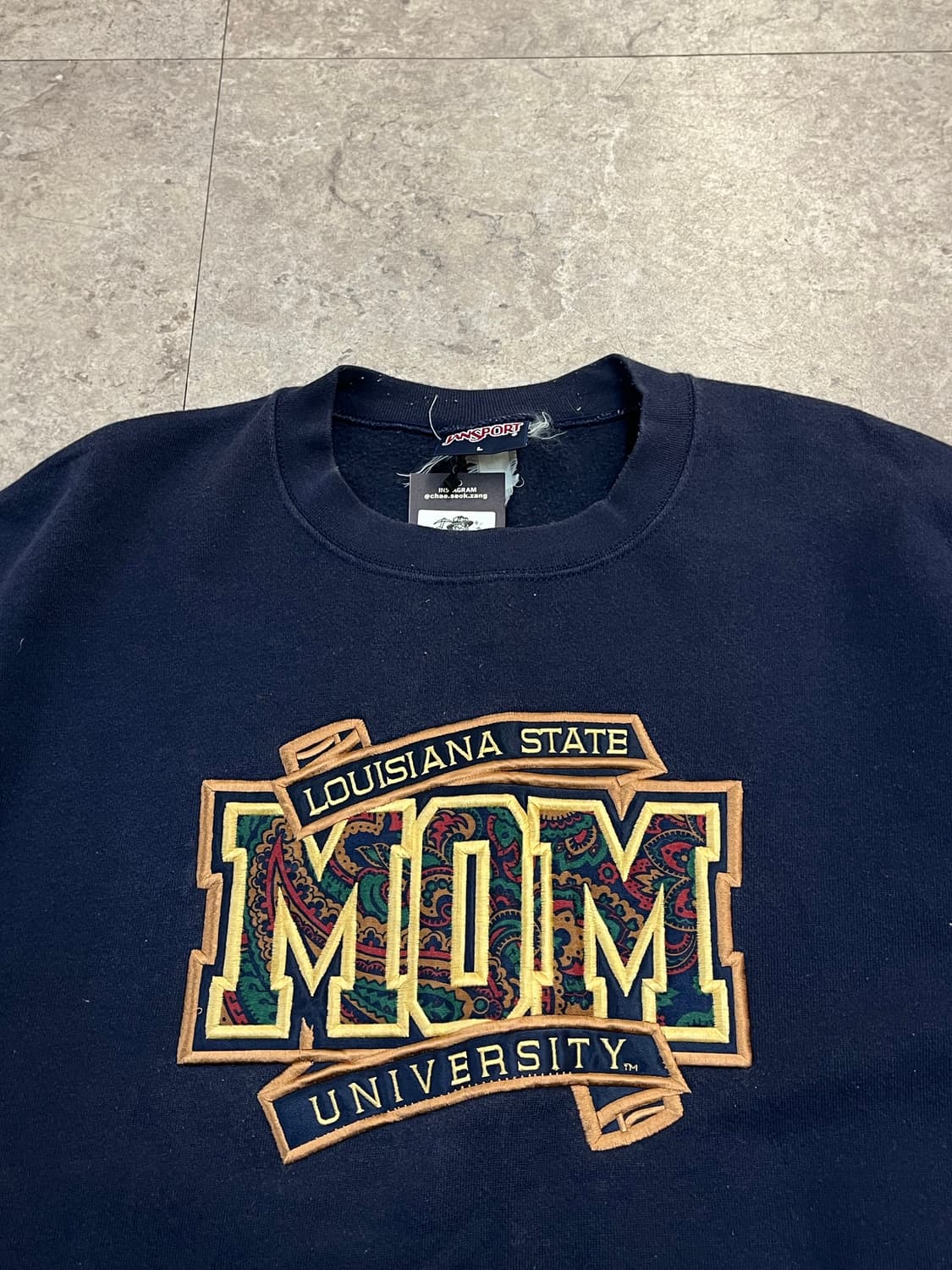 잔스포츠 기모 맨투맨 네이비 L #csz2240 상품이미지5