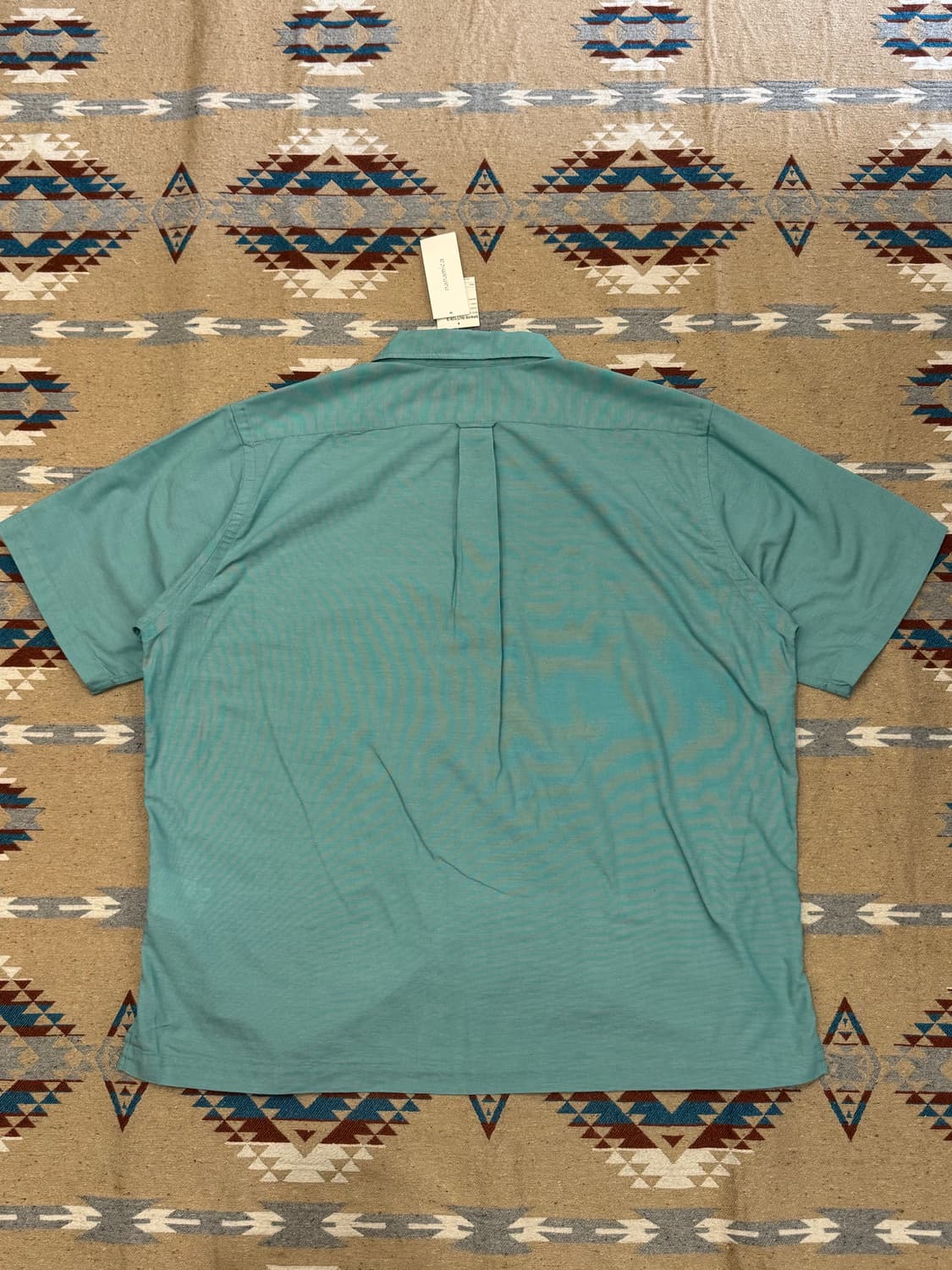 [XL][110] 나나미카 오픈카라 파나마 숏슬리브 셔츠 민트 상품이미지5