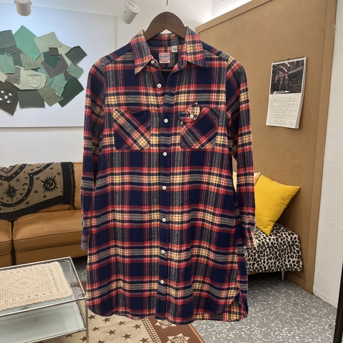 빔스 보이 컨트리 레트로 타탄체크 셔츠 원피스 FREE C10090 상품이미지3