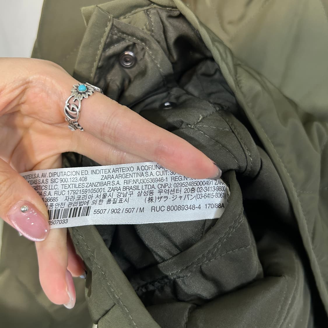 자라 여성 무스탕 패딩 M 상품이미지4