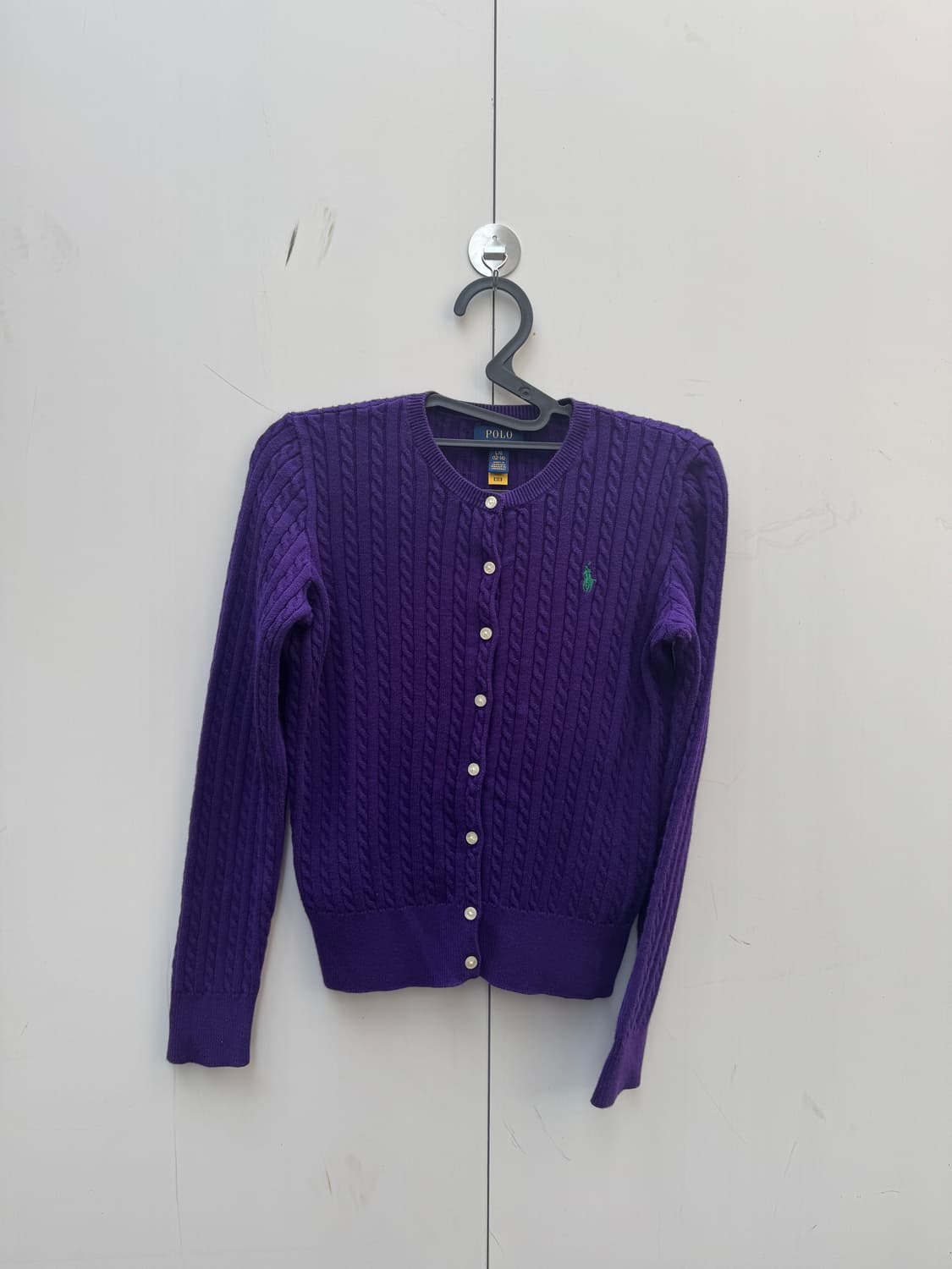 폴로 여자 꽈배기 니트 가디건 팝니다 상품이미지1