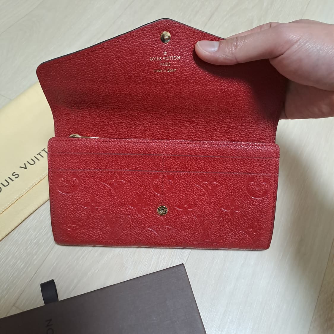[100%/정품] 루이비통 사라 월릿 모노그램 앙프렝뜨, 루이비통지갑 상품이미지5