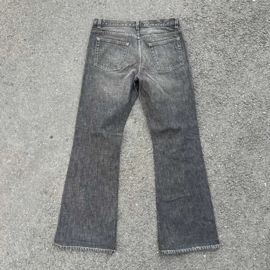 00‘s 헬무트랭 본인기 블랙 워시드 부츠컷 진 상품이미지5