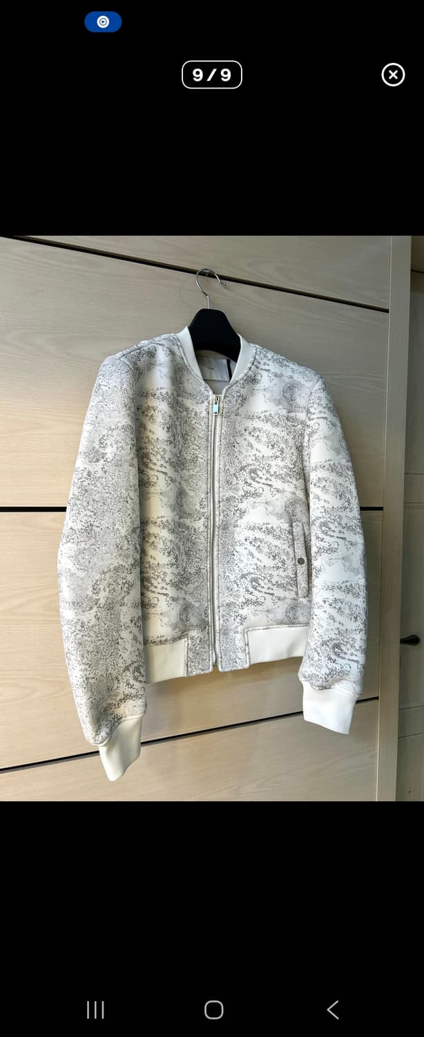 Dying Design White Bomber Jacket 상품이미지5