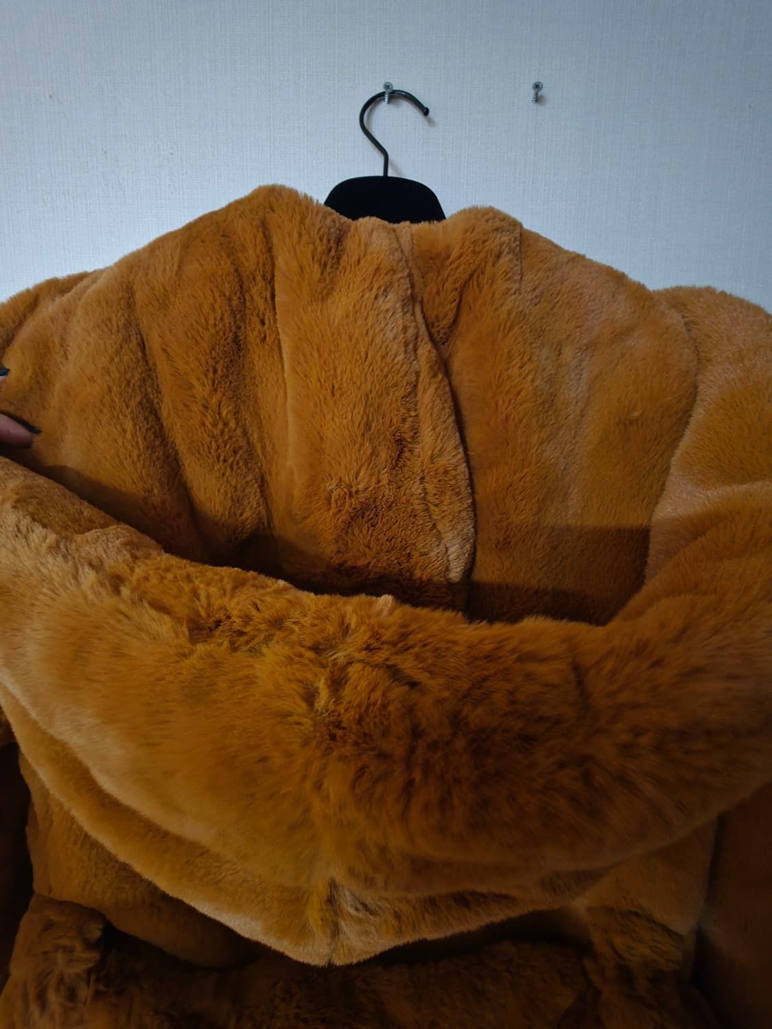 골든구스 모피 후드 롱코트 상품이미지7