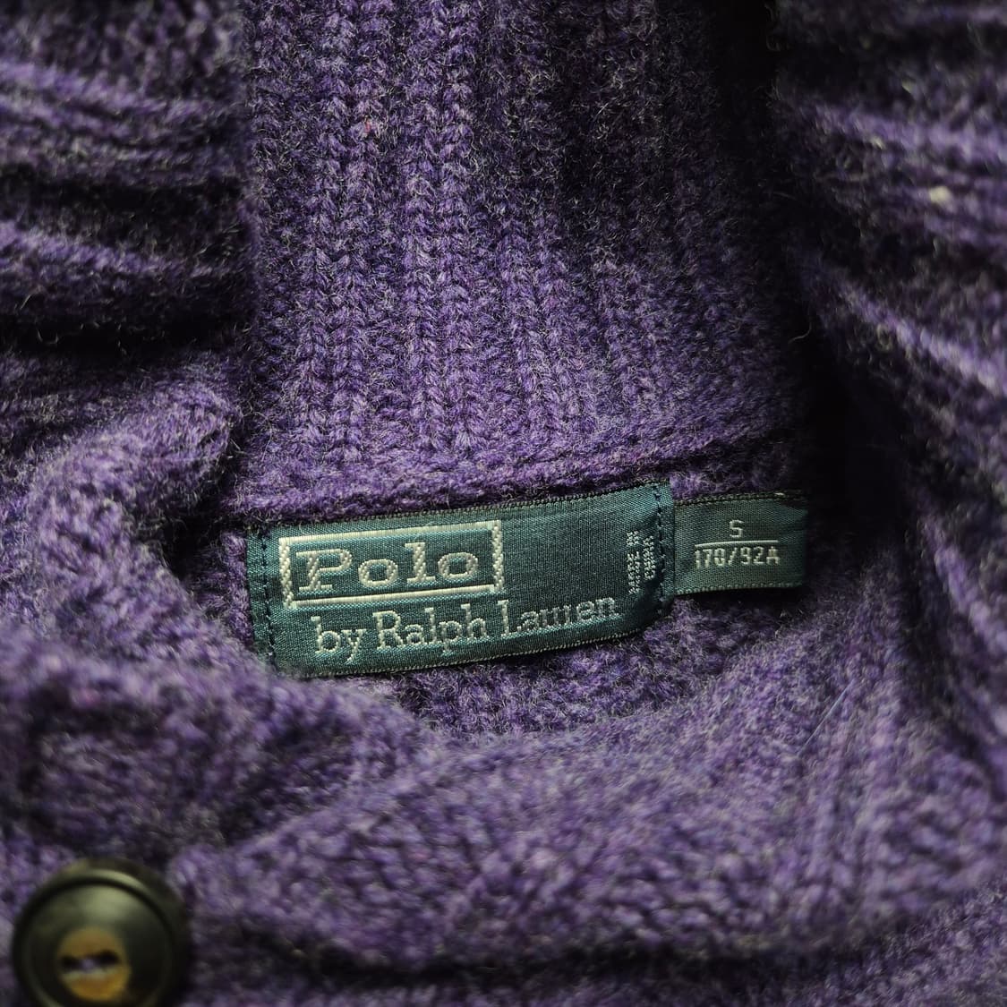 [S] 폴로 랄프로렌 울 케이블 숄카라 니트 상품이미지6