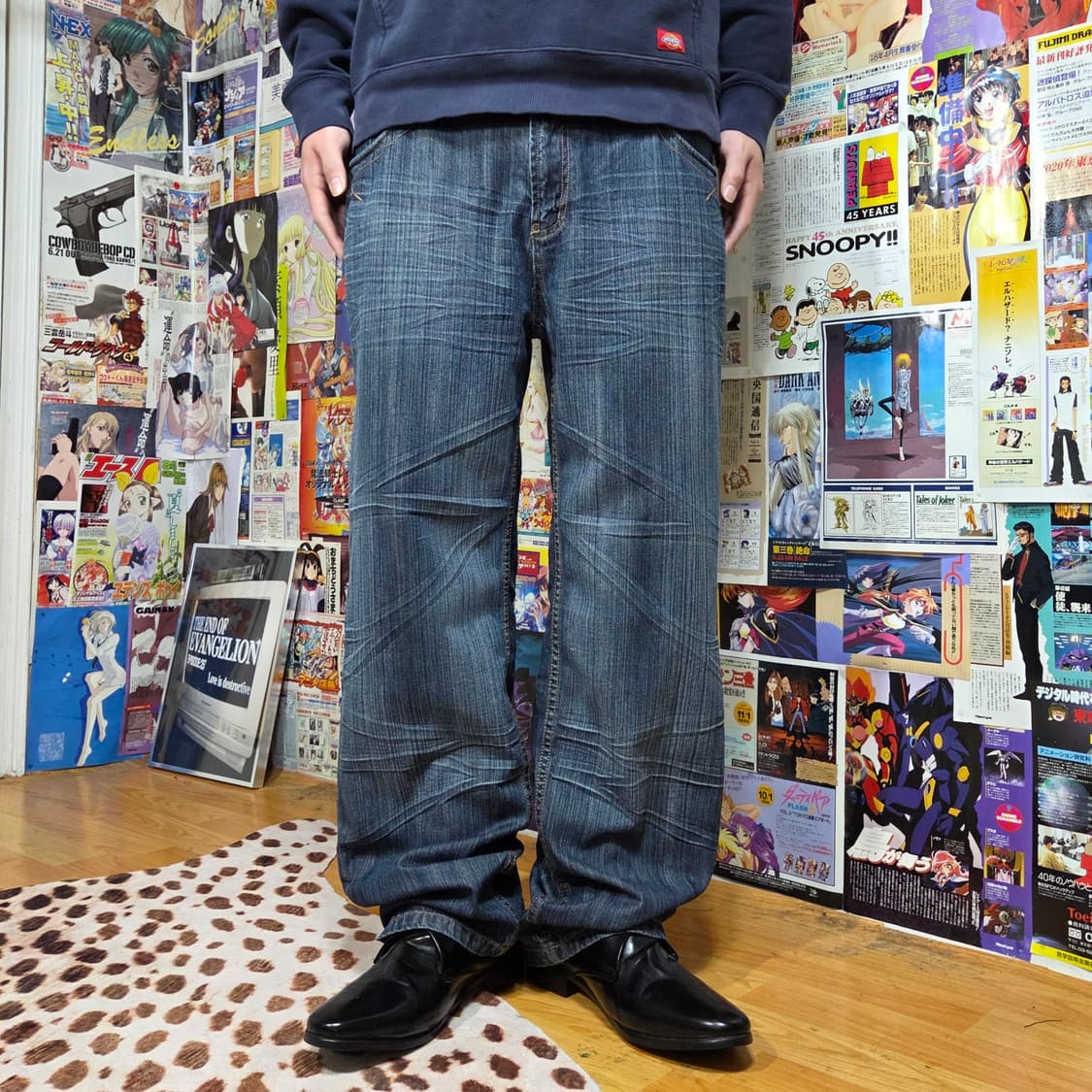 아르마니 진스 오버핏 백로고 데님 팬츠 상품이미지2