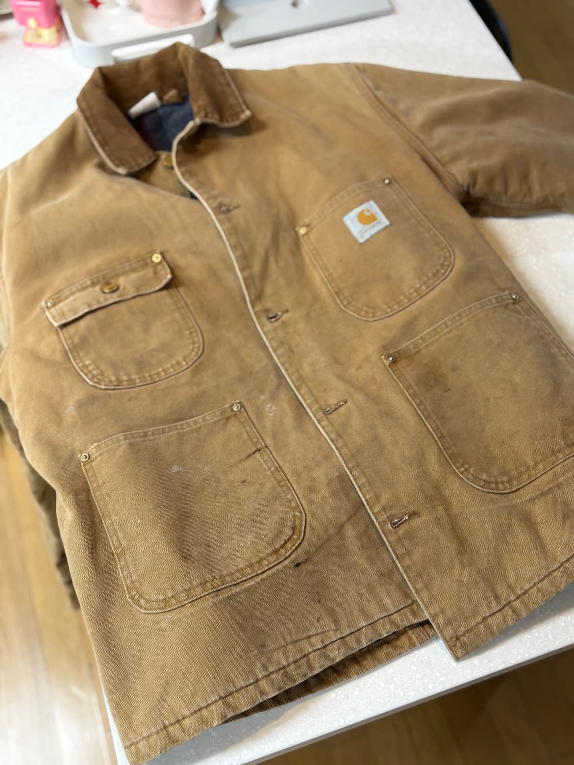 칼하트 워크 자켓 90s Distressed Carhartt  Chore 상품이미지2