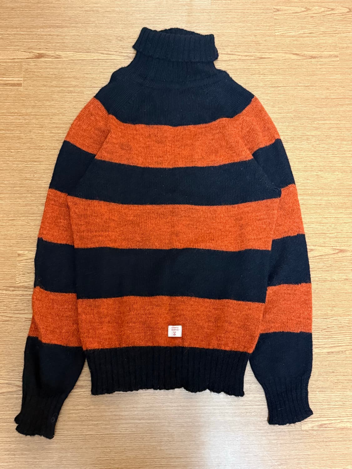 Nigel Cabourn의 스트라이프 목폴라 상품이미지2