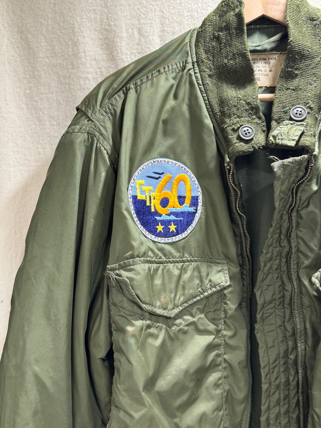 70s USN 미해군 G-8 웹 플라이트 자켓 (46L) 상품이미지2