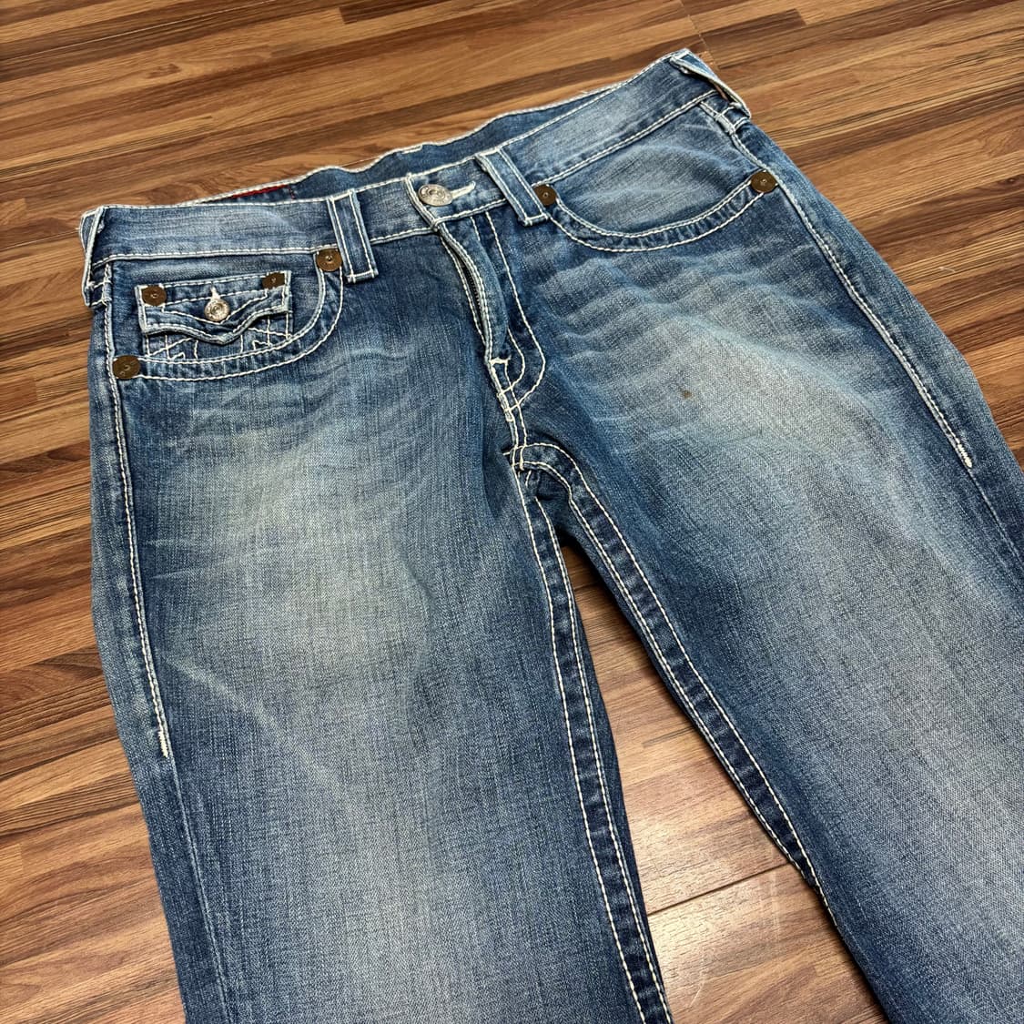 미제 og 트루 릴리전 릴리젼 조이 빅 티 플레어 부츠컷 데님 팬츠 34 상품이미지3