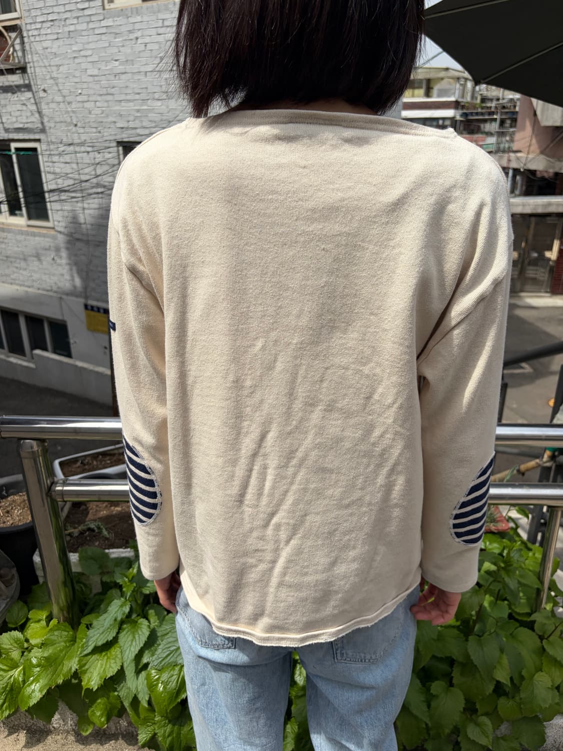 Saint James 엘보 패치 보트넥 니트 M 상품이미지5