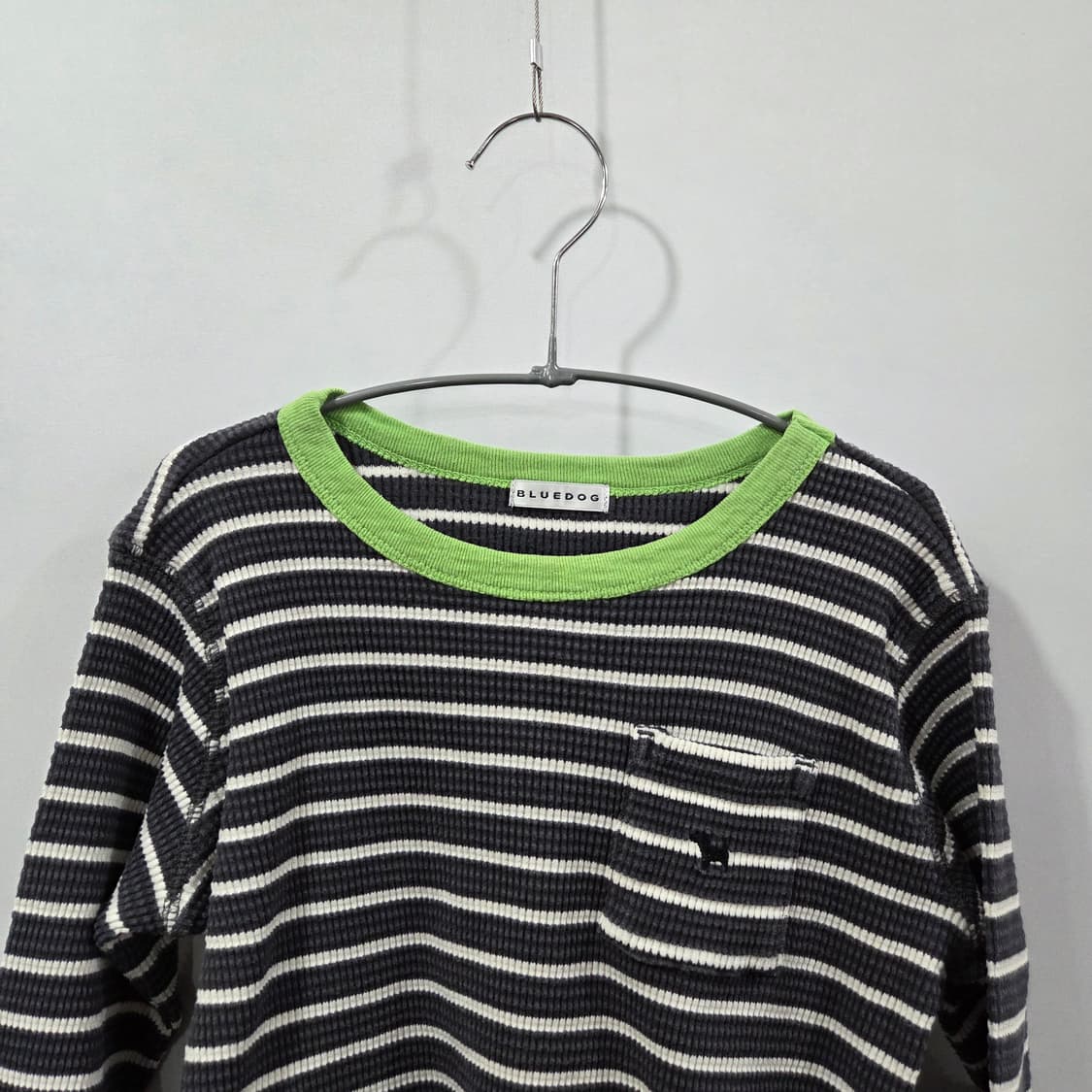 블루독 키즈 스트라이프 와플 롱슬리브 120/7 상품이미지2