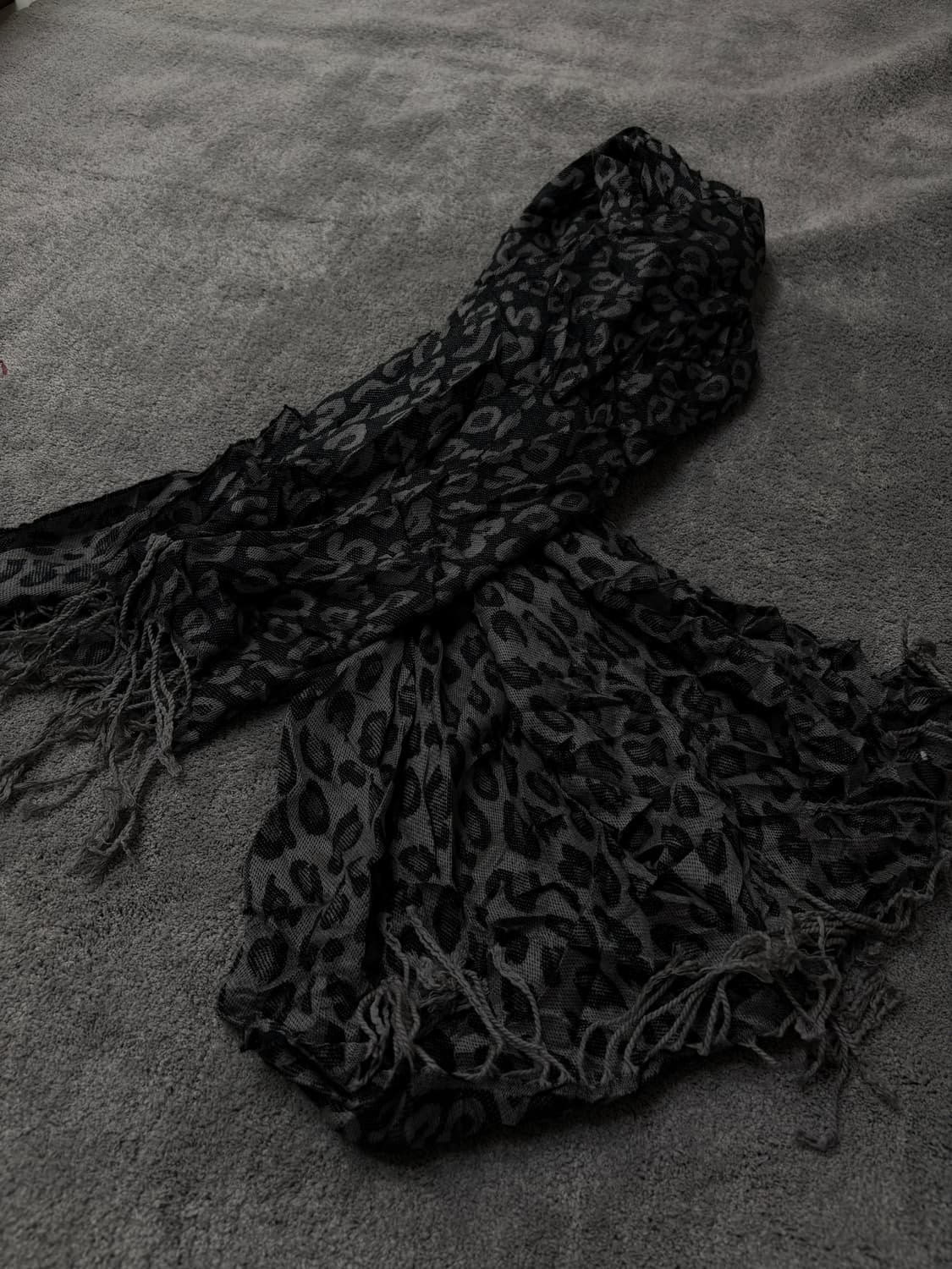 Vintage V-kei,punk leopard muffler 상품이미지3