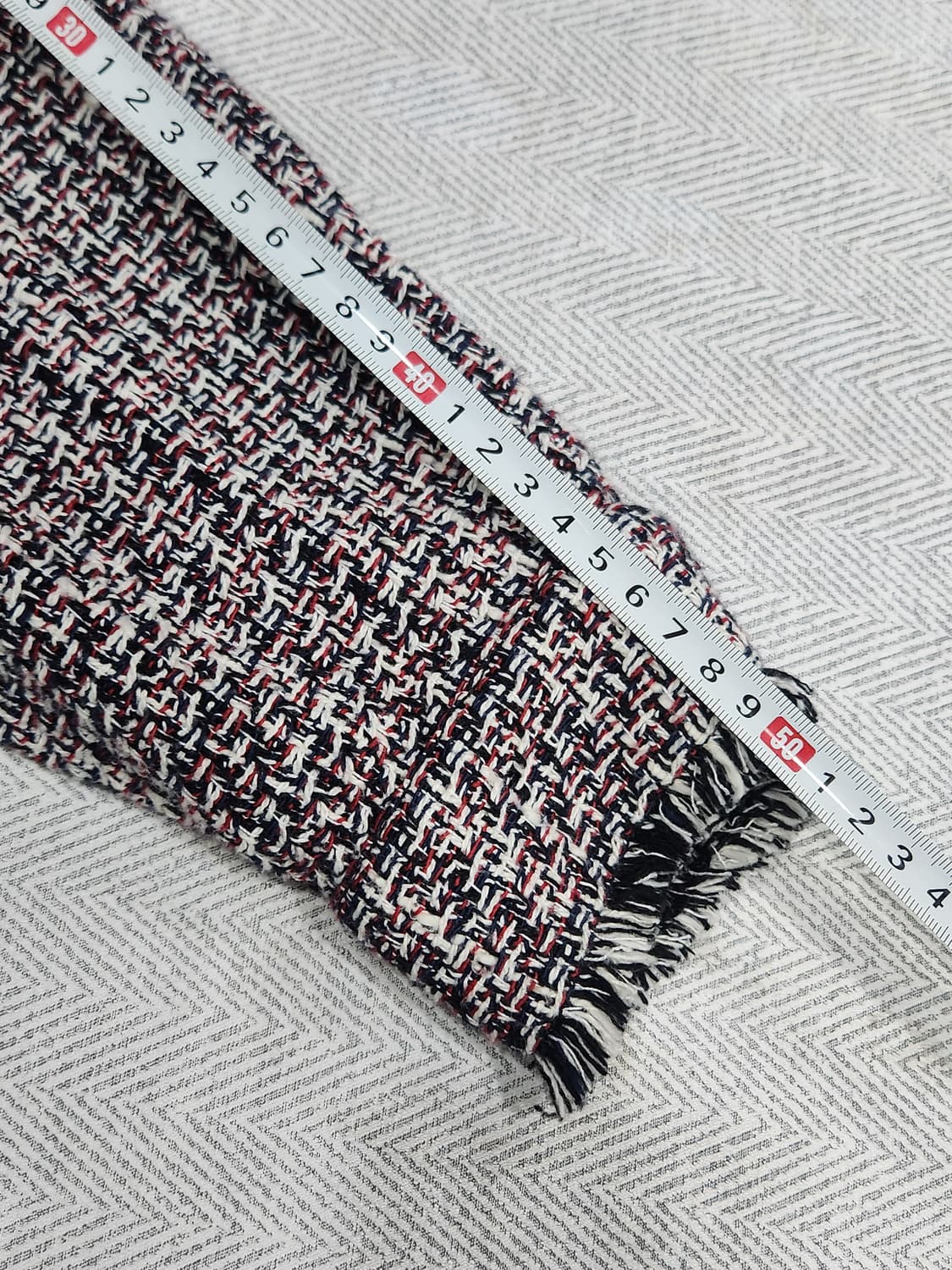 [S] 자라 ZARA  트위드 셔츠형 자켓 여성 S사이즈 오버핏 상품이미지9