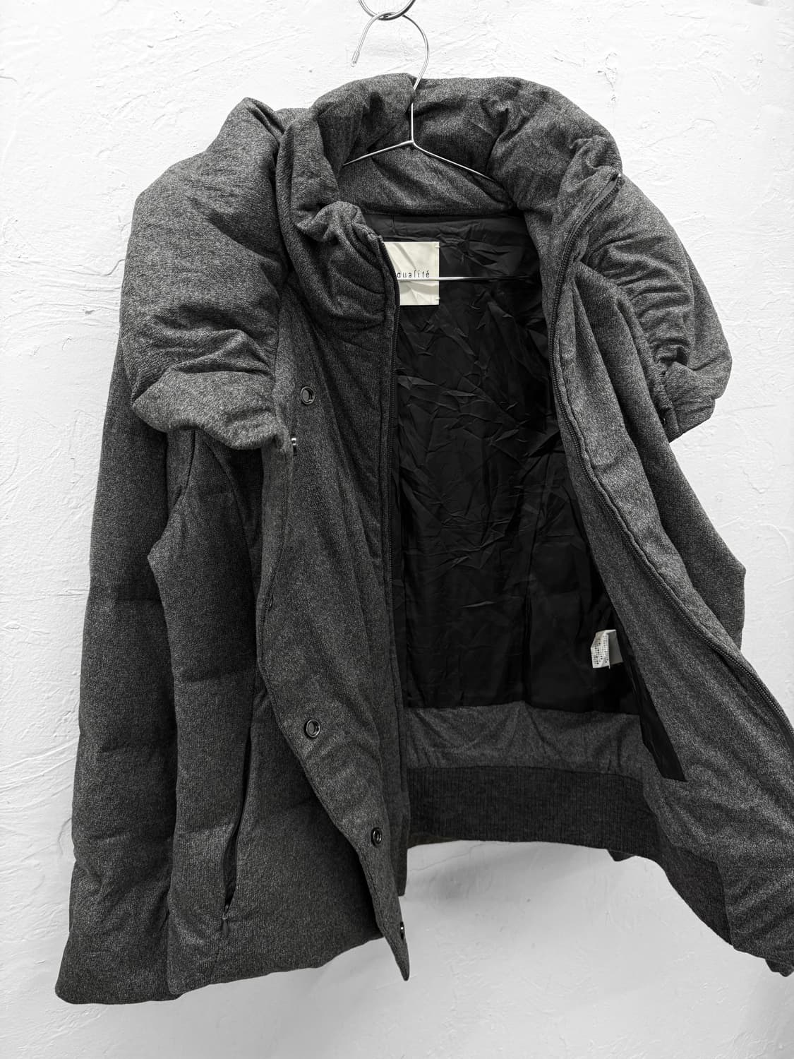 qualite 오버 카라 다운 패딩 상품이미지4