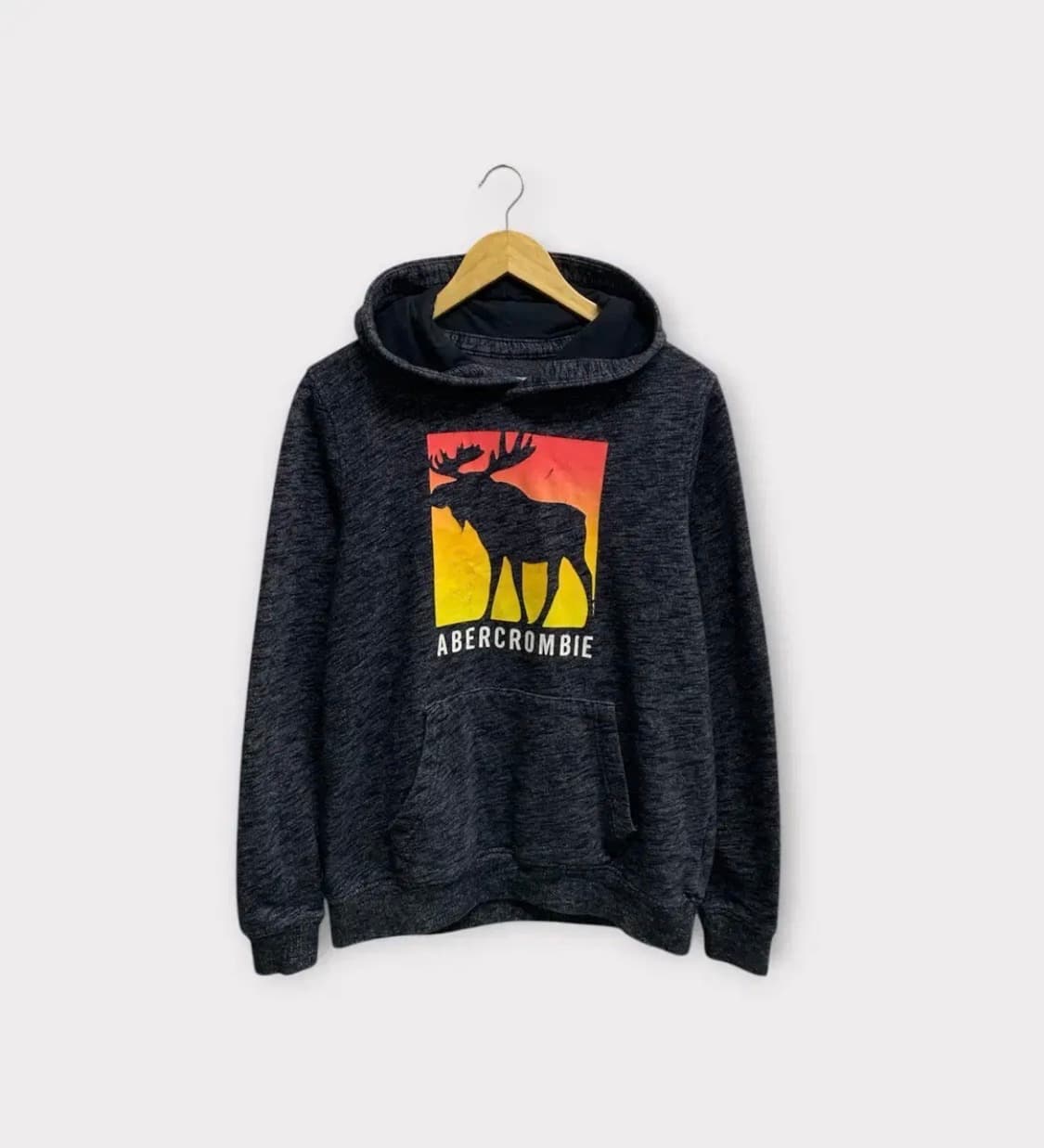 아베크롬비 앤 피치 로고 그래픽 기모 후드티 M 상품이미지1