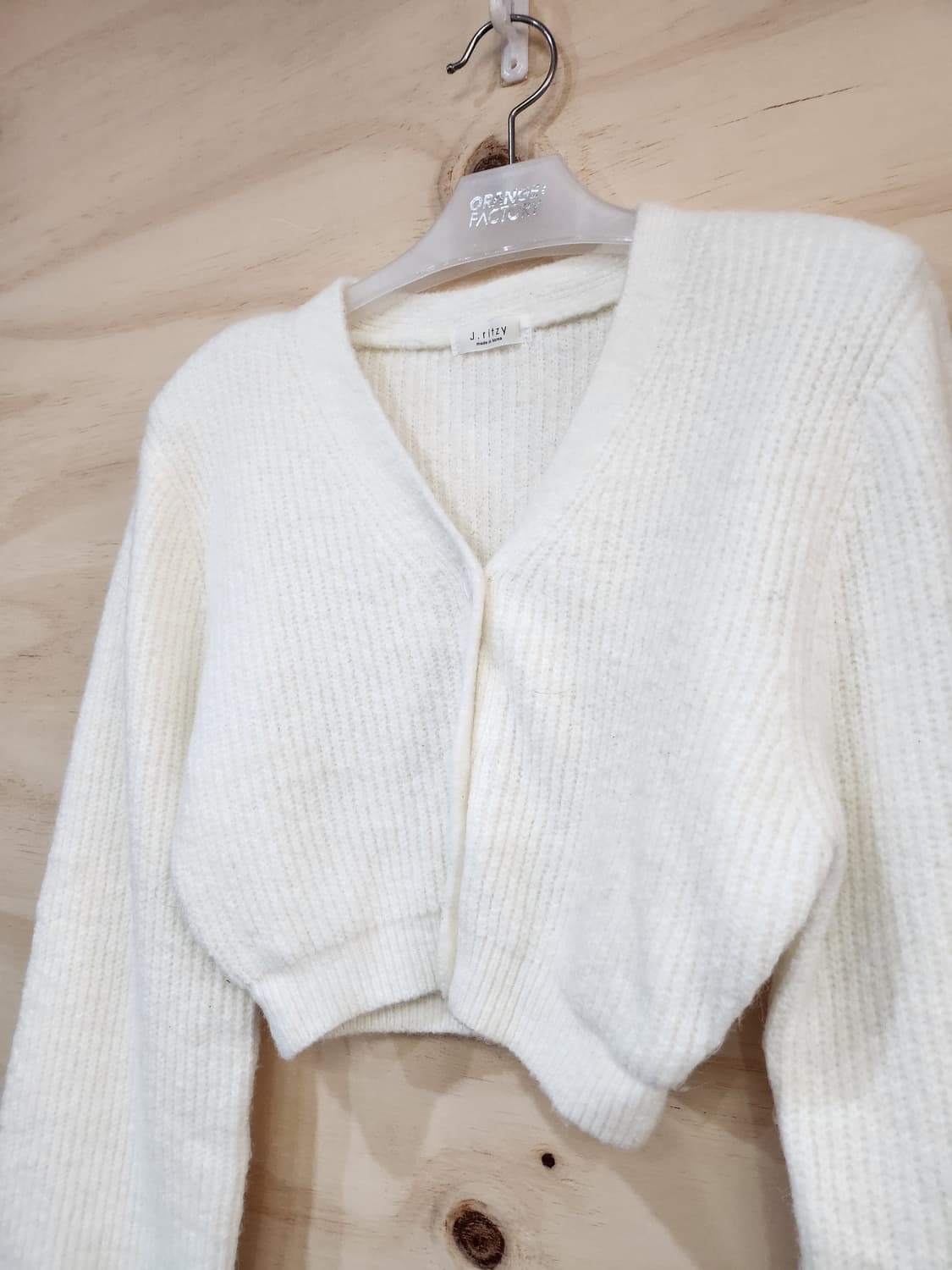 559) 여성 어깨패드 크롭 가디건 상품이미지3