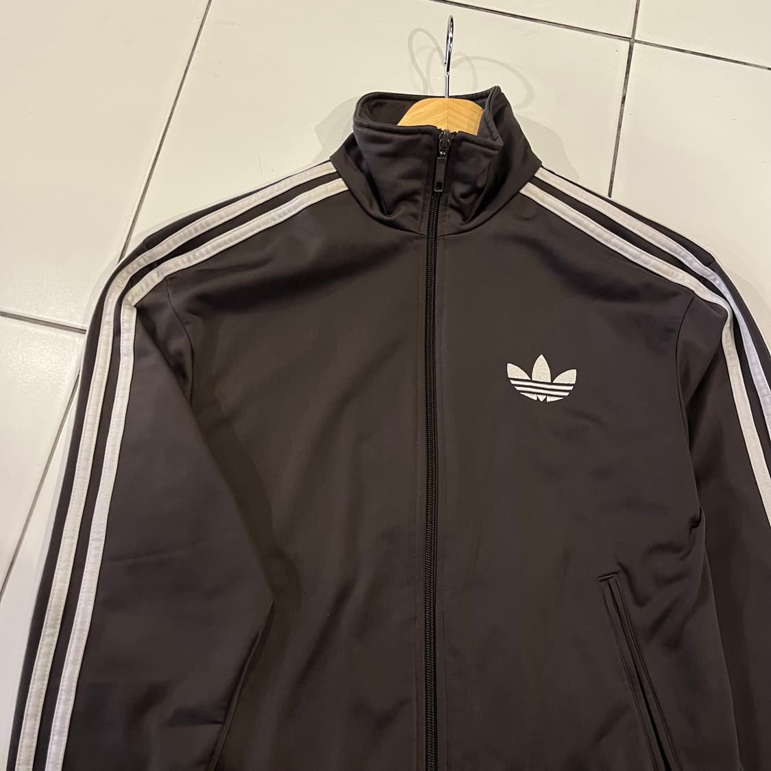 아디다스 대장 구형 파이어버드 브라운 져지 트랙탑 상품이미지2
