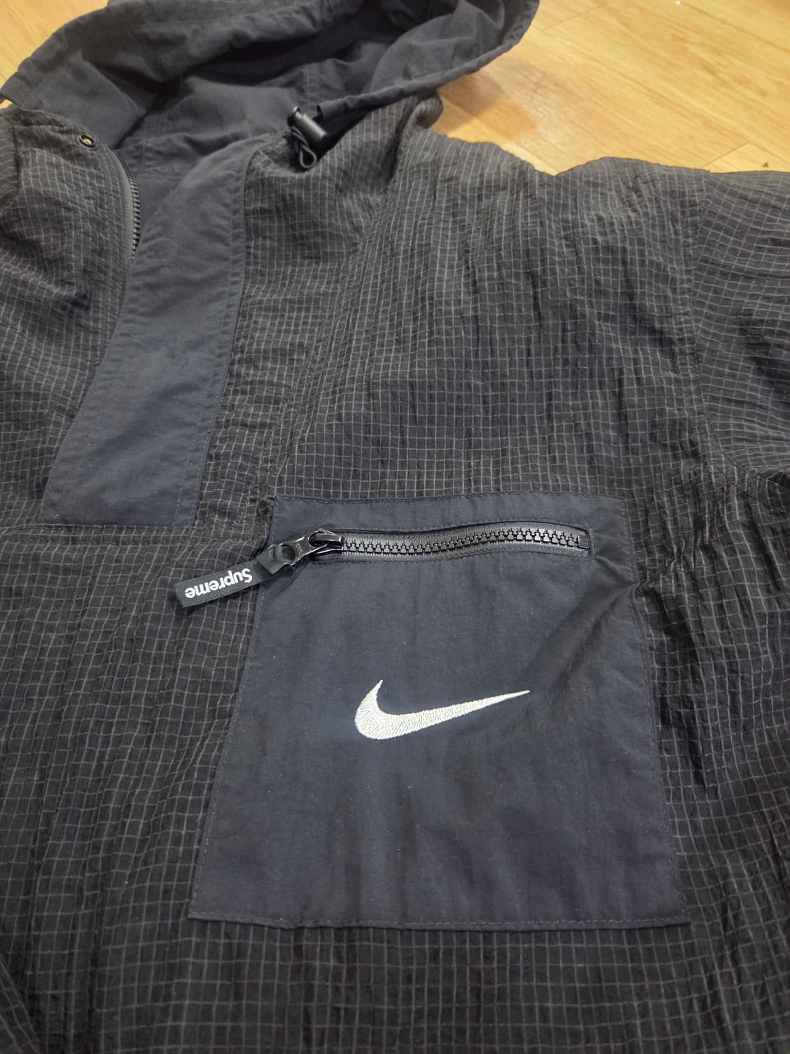 슈프림 x 나이키 쥬얼 리버시블 립스탑 아노락 블랙 - 20FW 상품이미지2