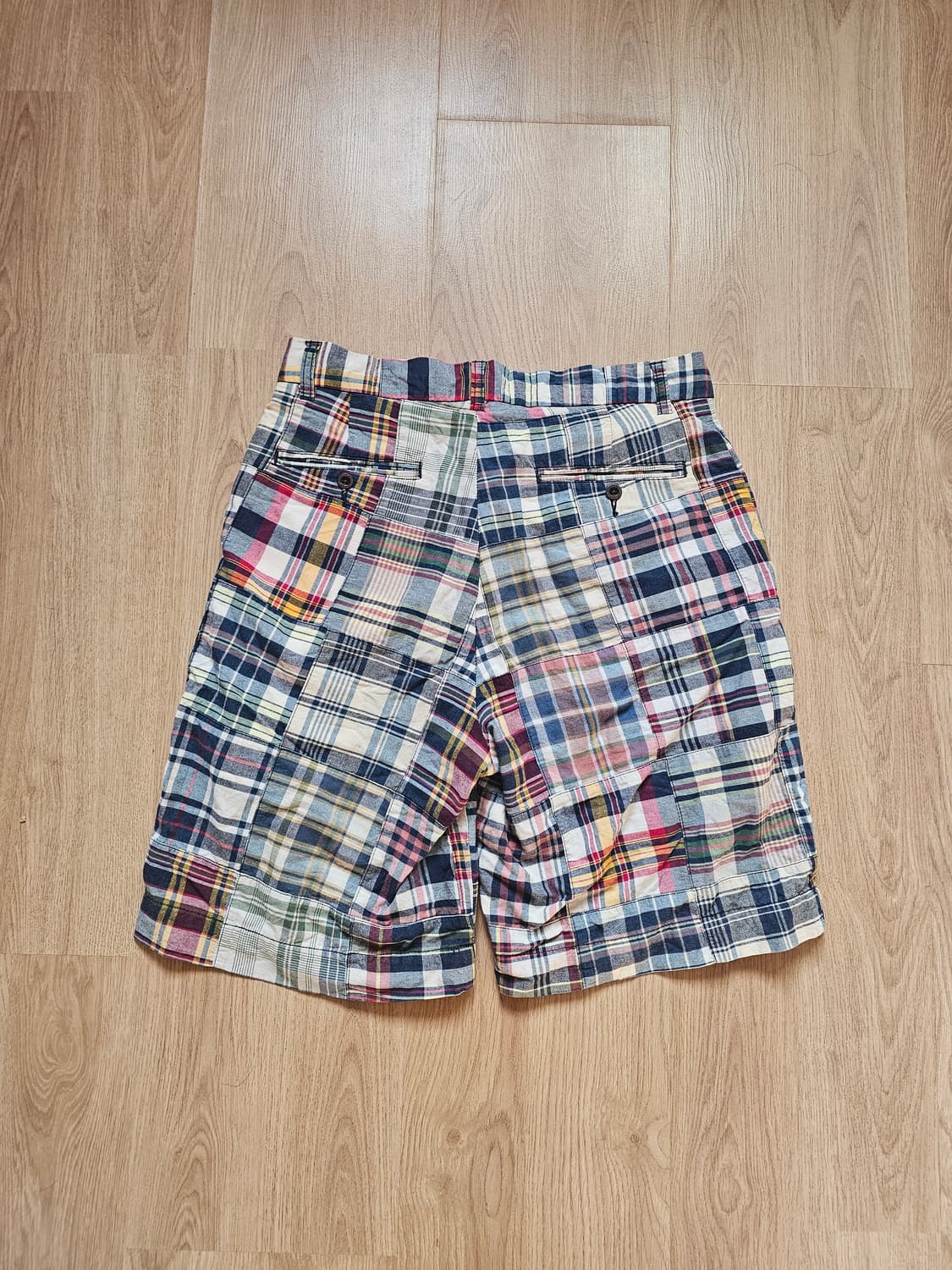 폴로 랄프로렌 패치워크 마드라스 반바지 쇼츠 멀티체크 상품이미지2