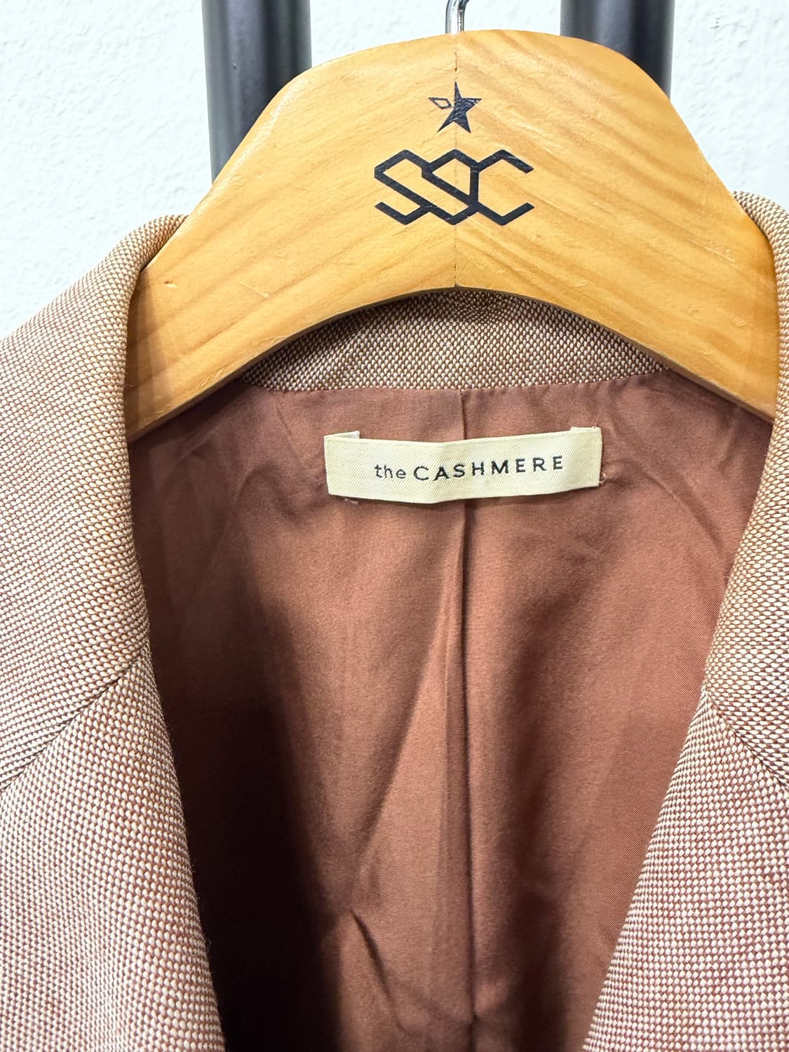 정품) 더캐시미어 한섬 여성 브라운 자켓 82 상품이미지7