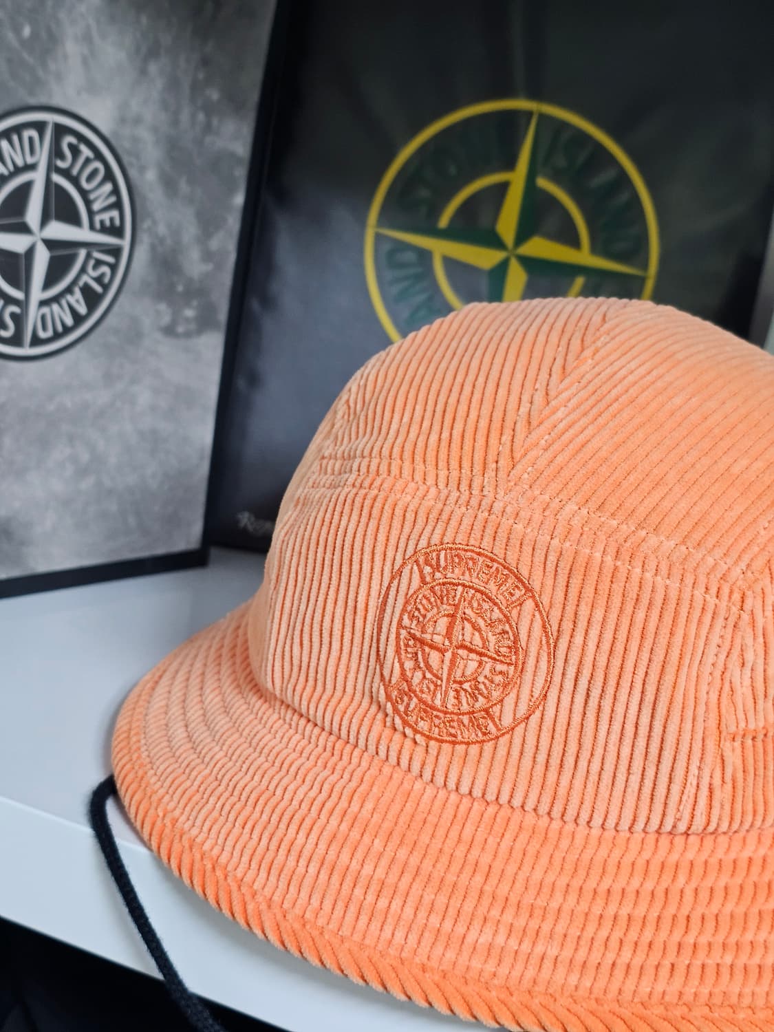 슈프림 x 스톤 아일랜드 코듀로이 크러셔 오렌지 - 20FW 상품이미지5