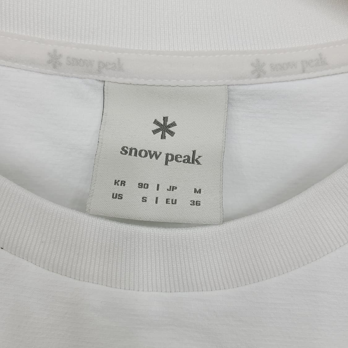 ​스노우피크 여성 클래식 우븐 티셔츠 화이트 90(M) 상품이미지6