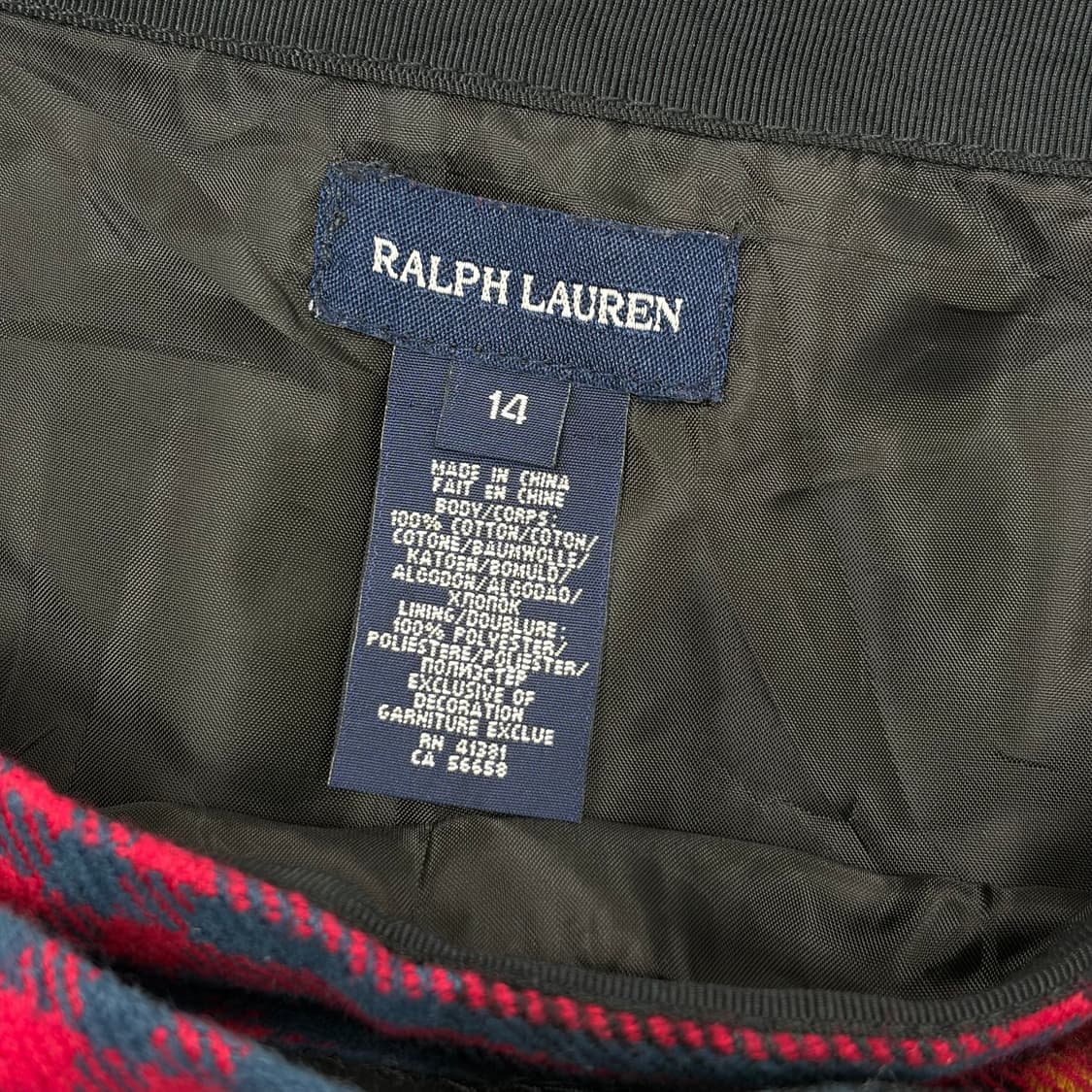 폴로 랄프로렌 체크 랩스커트 치마 상품이미지4