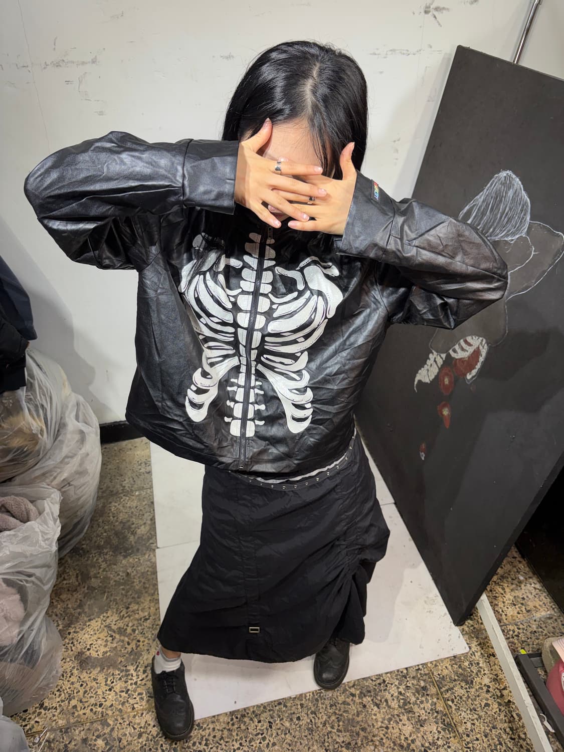 VTG 본 스켈레톤 자켓 XL 상품이미지1