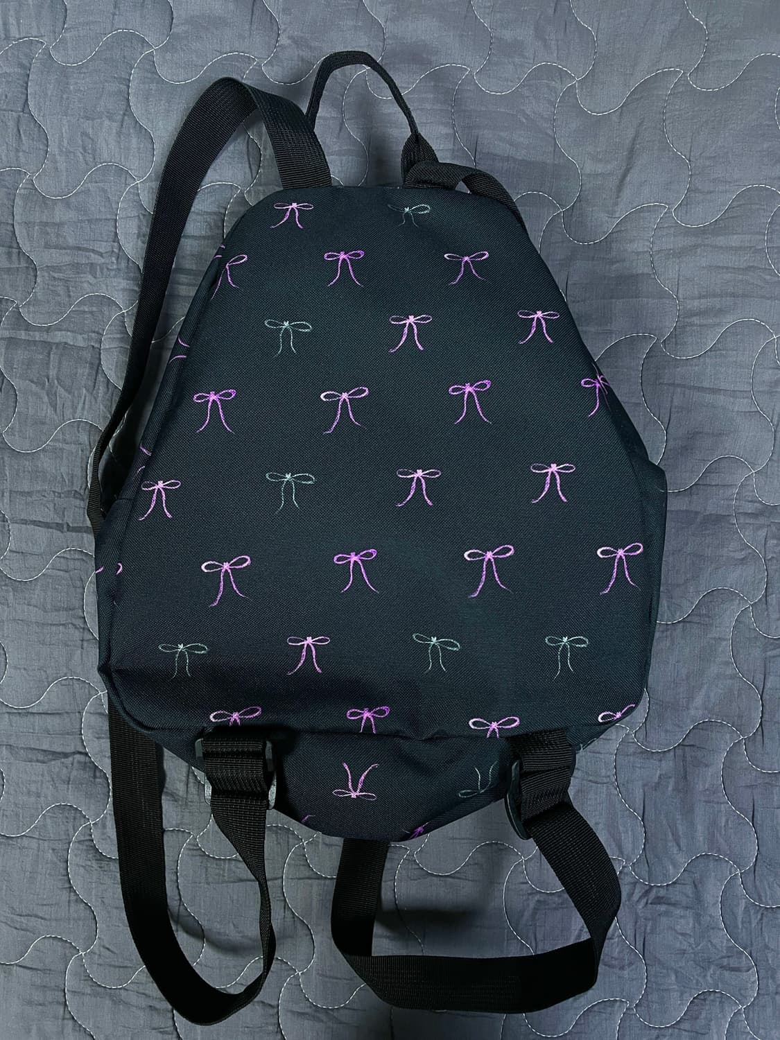 잔스포츠 하프 파인트 미니 백팩 핑크 리본 배드 바우 상품이미지2