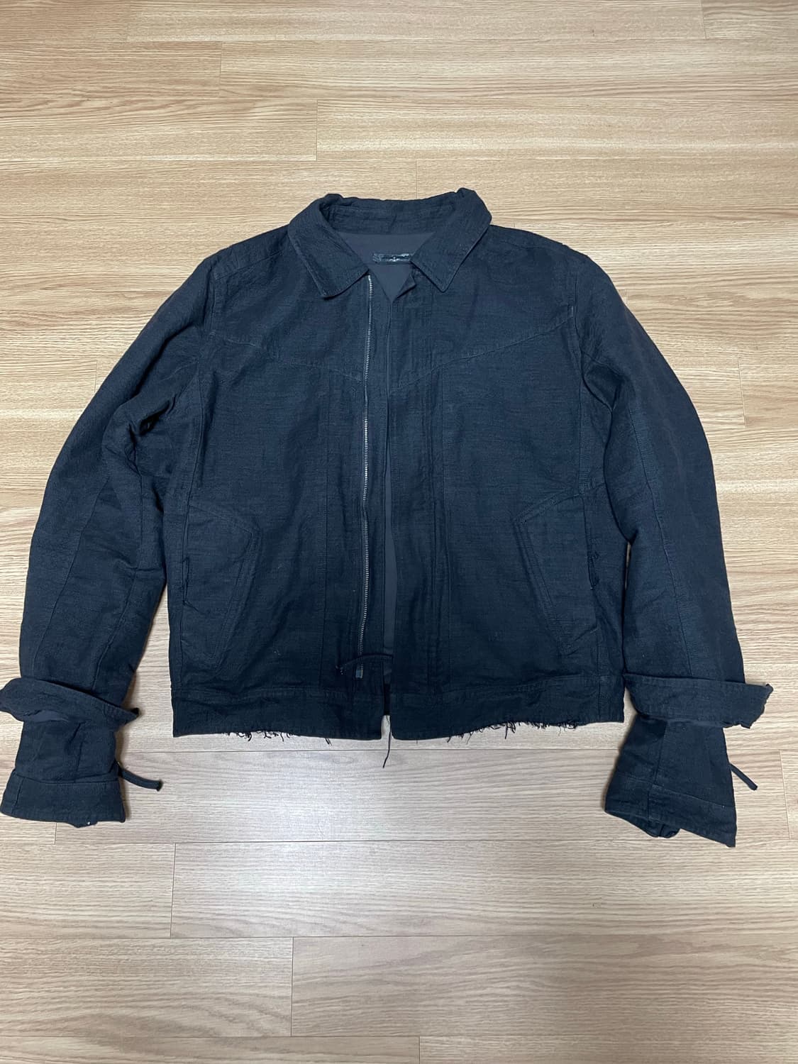 [L] blackmerle double sleeve blouson 상품이미지2