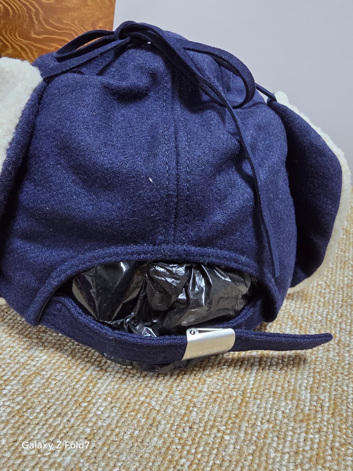 라코스테 울 솔리드 트래퍼 귀달이 모자 상품이미지5