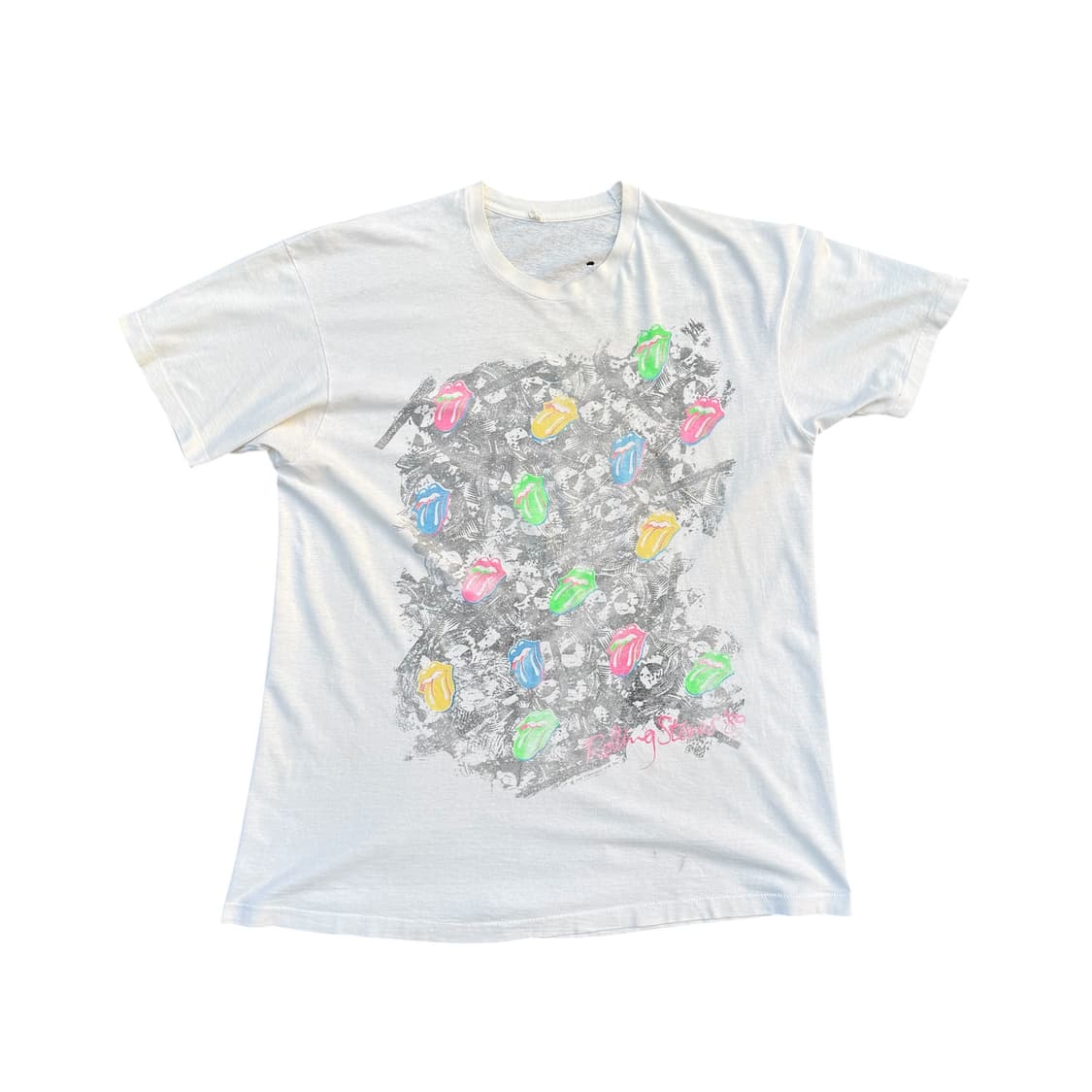 빈티지 80s Rollingstones 롤링스톤즈 밴드 티 상품이미지1