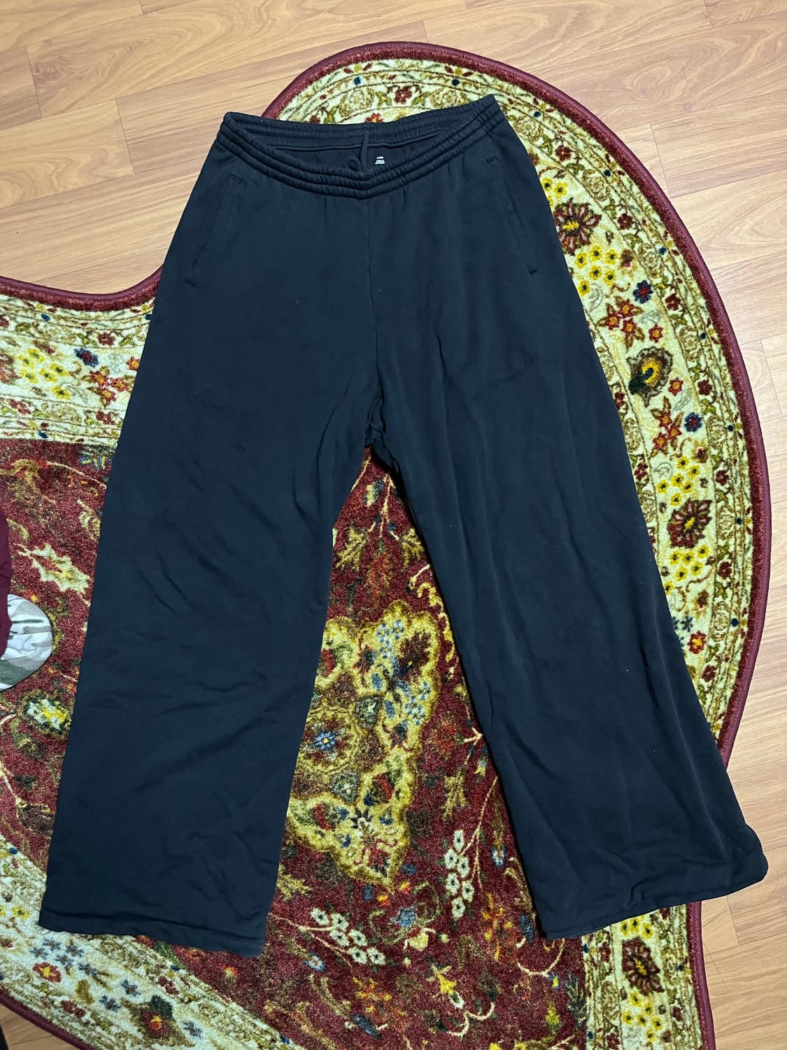 이지갭 헤비 스웨트 팬츠 블랙 L 상품이미지4