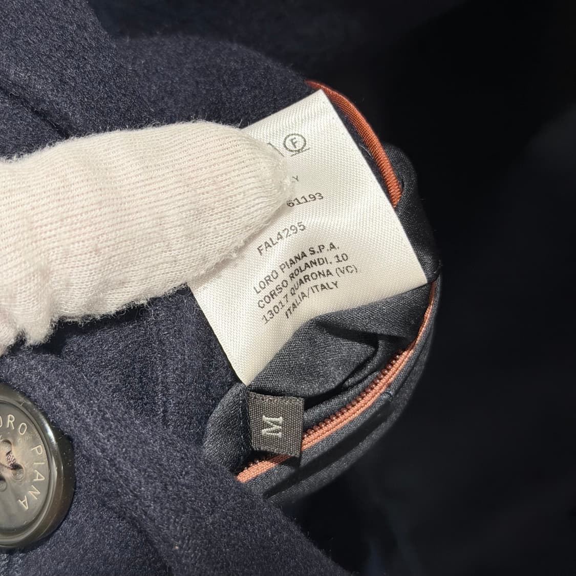 (A+/M) / 로로피아나 레드몬드 더블 캐시미어 카 코트 네이비 상품이미지10