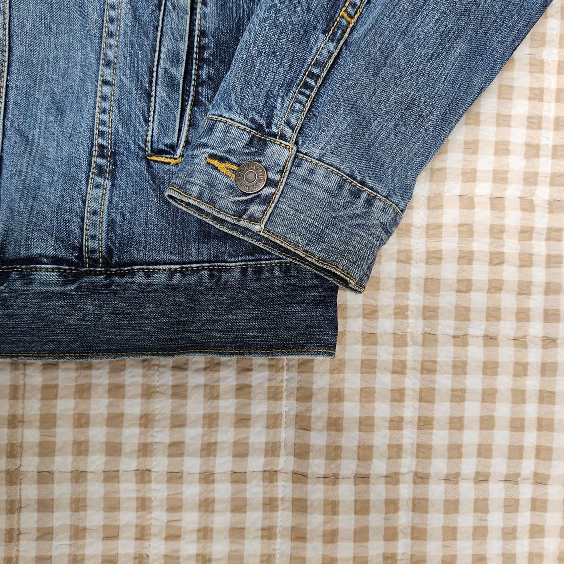 지오다노 데님 청자켓 남자100 상품이미지4