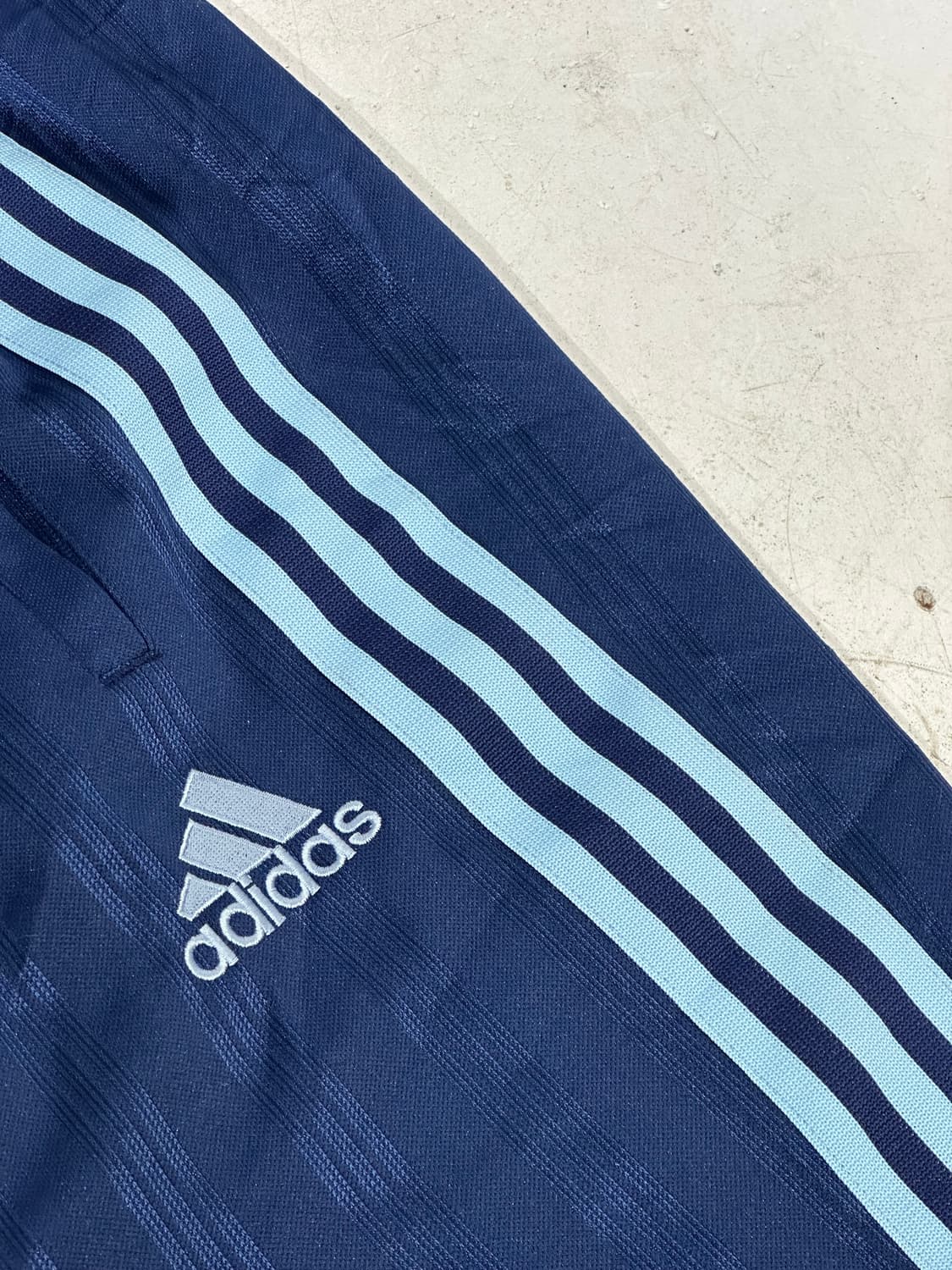 아디다스 네이비 블루 삼선 와이드 추리닝 바지 트레이닝 팬츠 L 상품이미지6