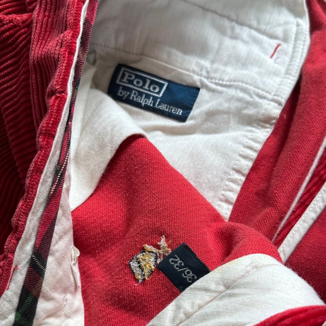 폴로 레드 코듀로이 자수 팬츠 (vap.4) 상품이미지7