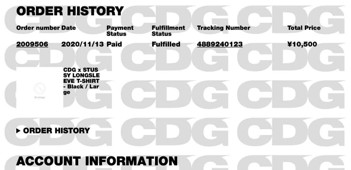 Cdg 스투시 롱슬리브 상품이미지2