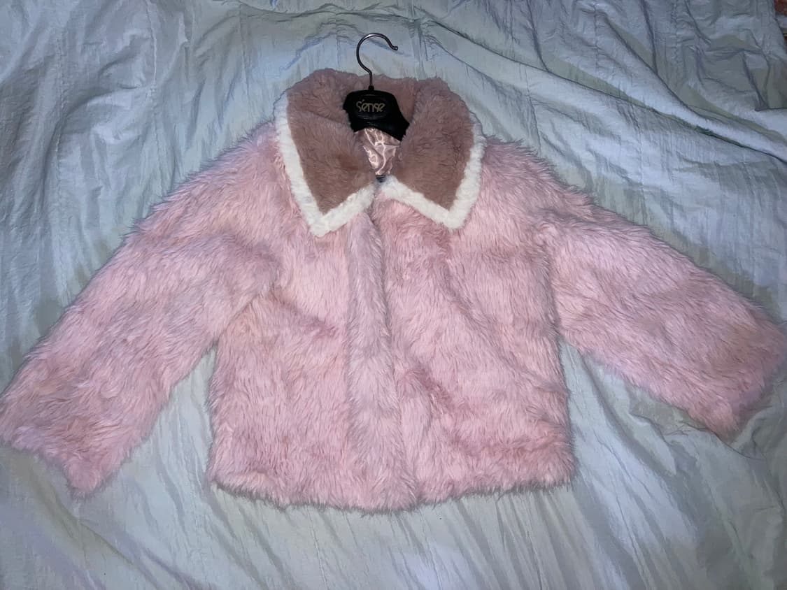 에코퍼 핑크 털코트 상품이미지1