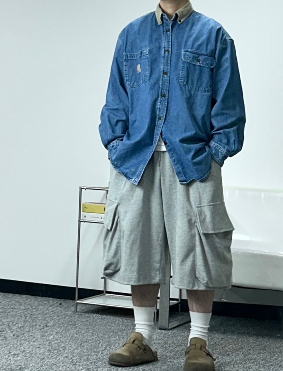 칼하트 빅포켓 올드스쿨 데님 셔츠 XL 상품이미지3