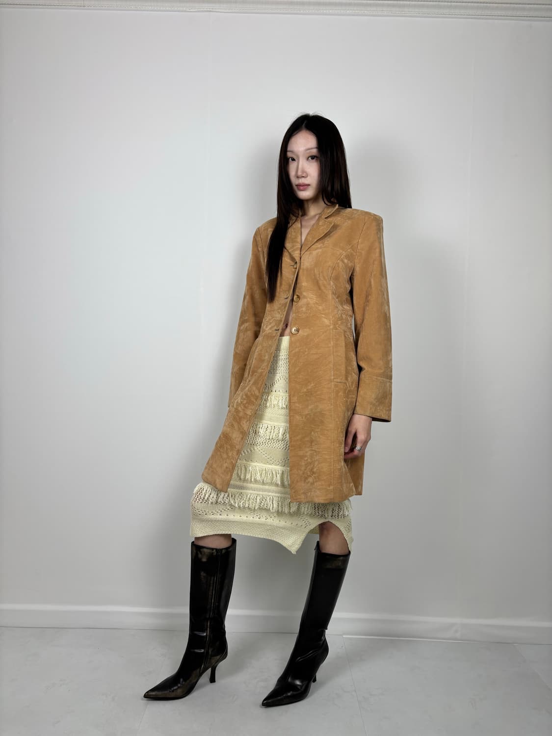 BRUSHED EFFECT SUEDE JACKET 상품이미지6