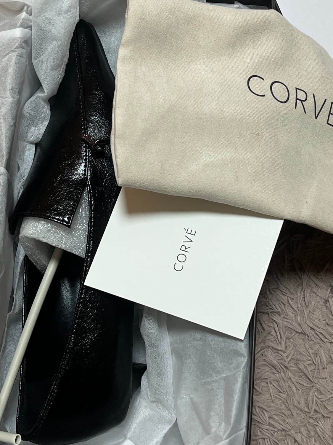 코르베 테이아 스퀘어 로퍼 245 블랙 상품이미지4