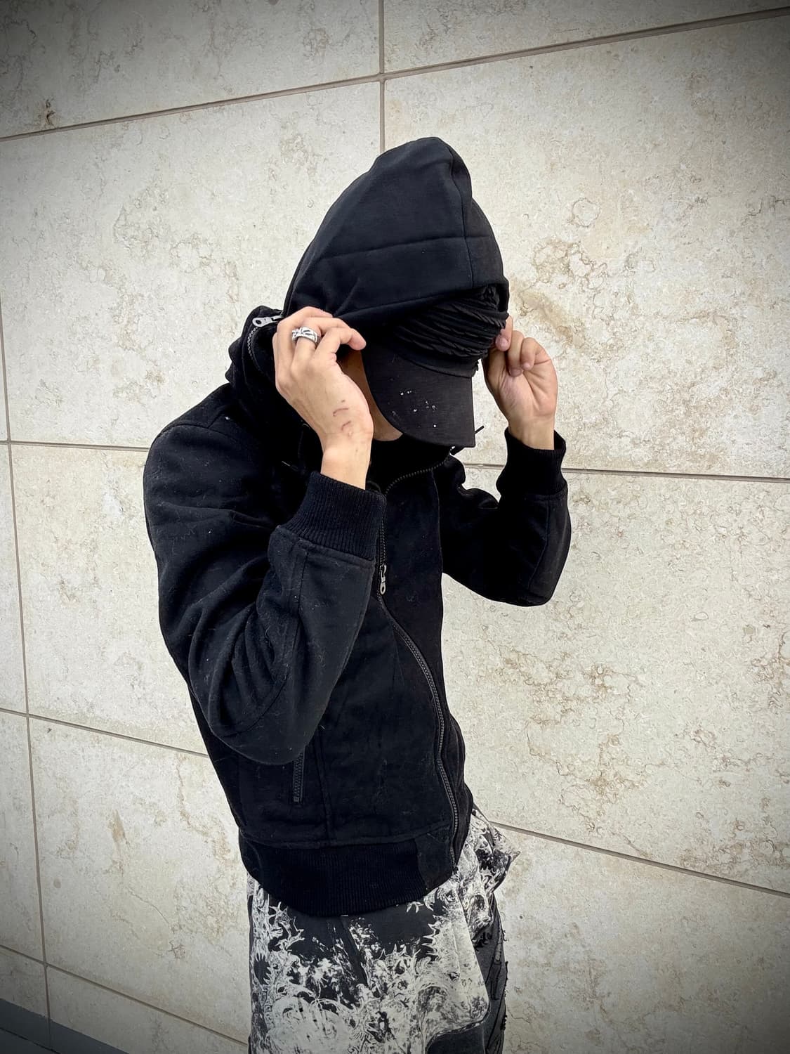 “SPINASH” BONO-Hoodie Black Chic Zip Up 상품이미지1