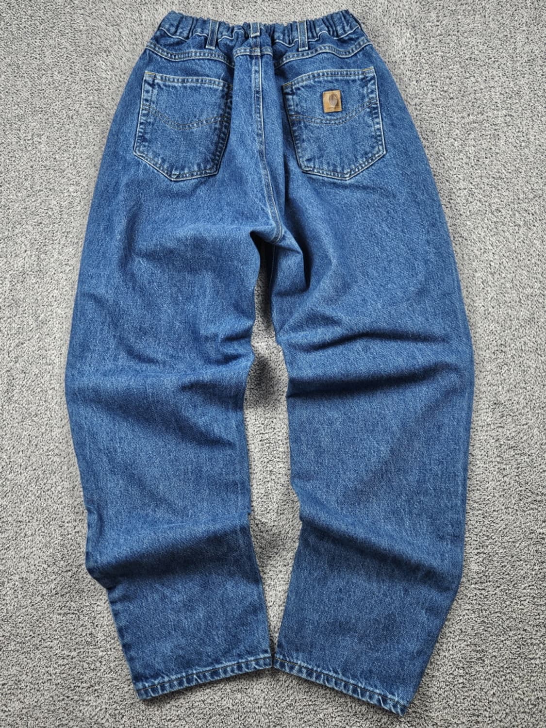 칼하트 밴딩 리메이크 커스텀 데님 워크 팬츠 (40X32) / 10349 상품이미지4