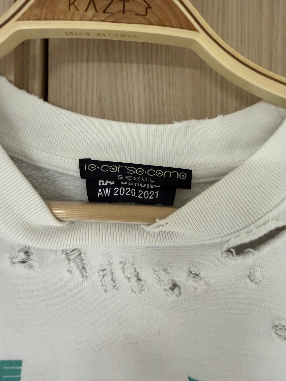 Raf Simons × 10 Corso Como 디스트로이드 맨투맨  상품이미지2