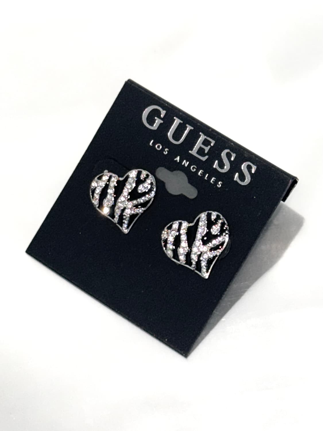 게스 갸루 지브라 큐빅 이어링 상품이미지1