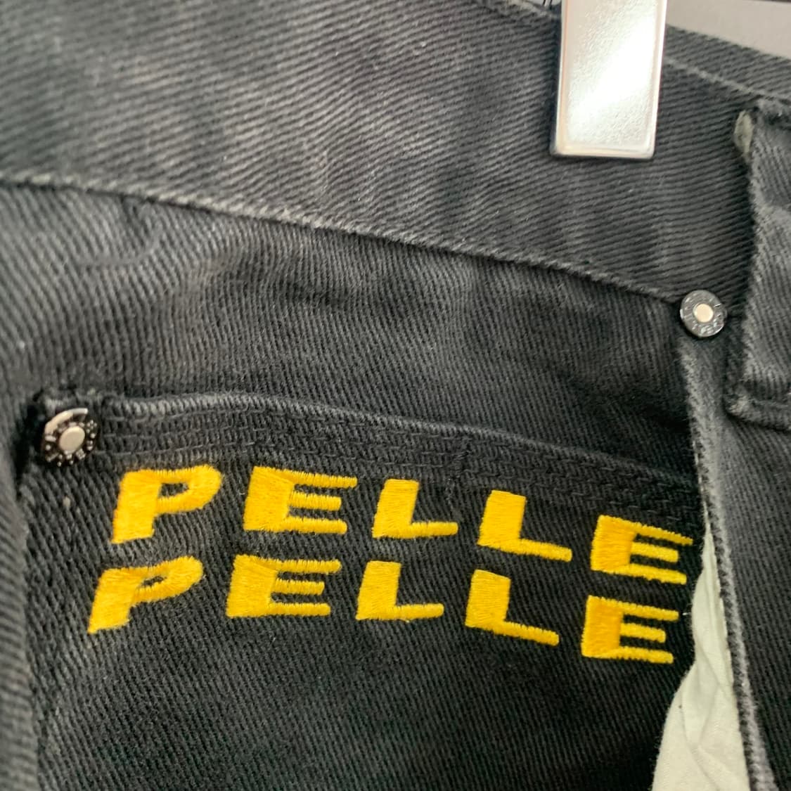 42인치 펠레펠레 90s 빅사이즈 버뮤다 블랙 데님 청반바지 상품이미지6